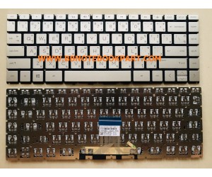 HP Compaq Keyboard คีย์บอร์ด PAVILION  X360  14-CE  14-CD  14-CK  14-CF 14-CM 14-DG  14-DH 14S-DK 14Q-CS 14M-CD   ภาษาไทย อังกฤษ